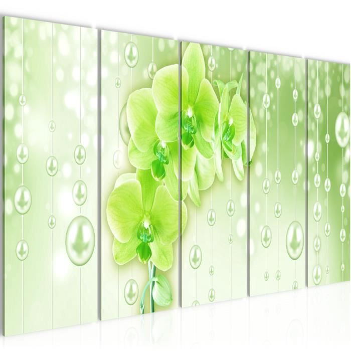 Deco Murale Runa Art Peinture Fleurs Orchidée Impression