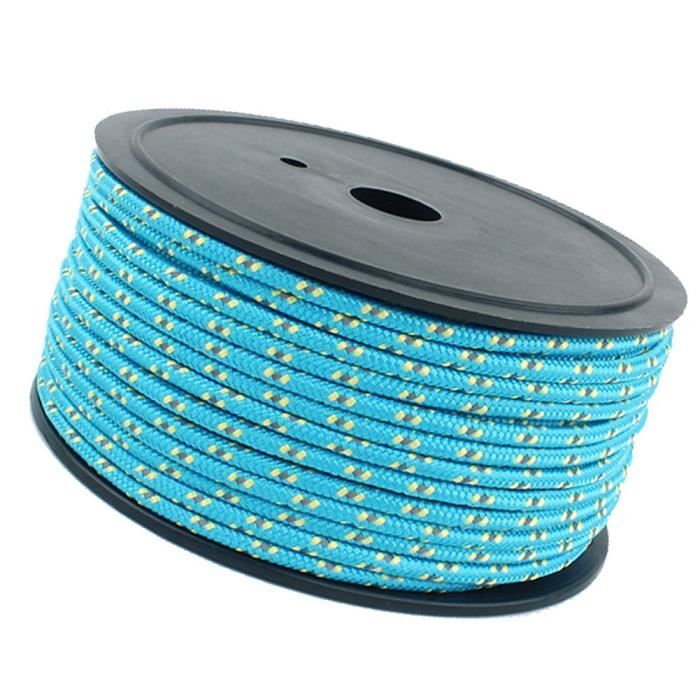 Xinlie 50M Tente Réfléchissante Corde De Nylon Camping Corde Extérieur