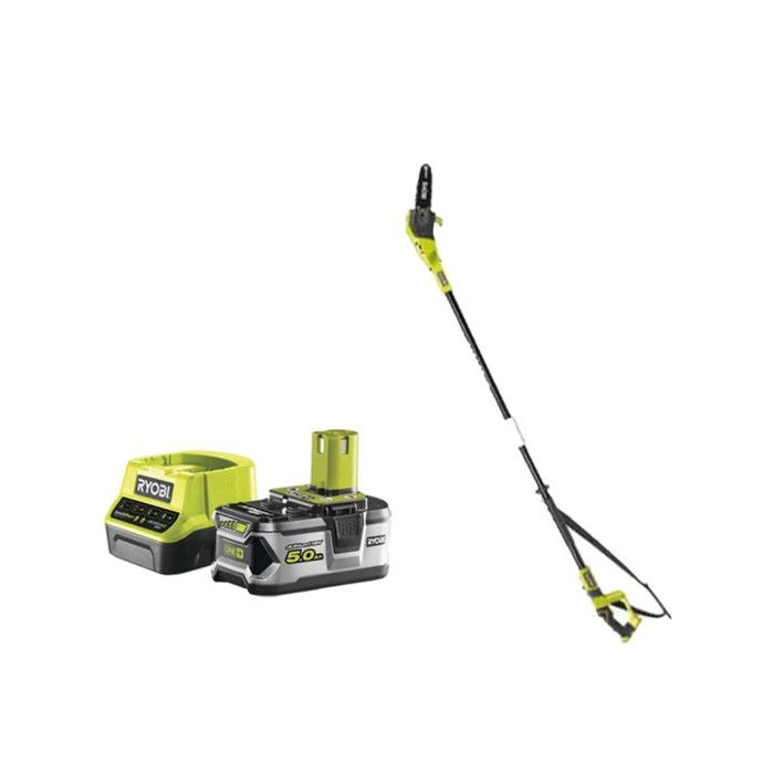 Pack RYOBI Elagueur à chaine sur perche 18V One+ OPP1820 1 batterie 5.0Ah 1 chargeur rapide 2.0Ah RC18120 150 - vue 2