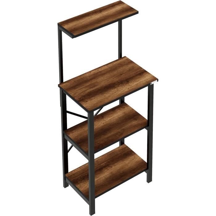 VEVOR Étagère De Cuisine Industrielle à 3 Niveaux Étagère De Rangement De Cuisine 60x40x72 Cm