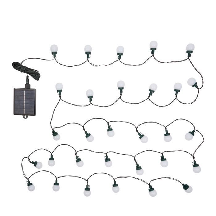 Guirlande Festoon Smart Garden Multipower 4 35 30¿35 Lampes Led Globe Solaire Et Basse Tension