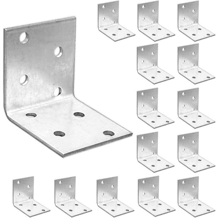 Lot De 100 équerres D’assemblage 40x40x40 Mm – Sans Marque, Neuves