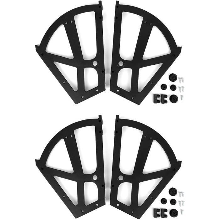 Lot De 4 Cadres Rabattables Pour Armoire à Chaussures – Supports Tournants ABS Solides, Idéal Pour Tiroirs Et Meubles Rangement