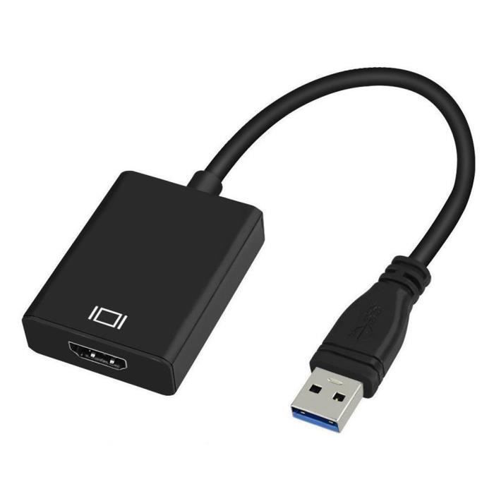 Câble USB vers HDMI Adaptateur graphique convertisseur USB3.0 vers HDMI