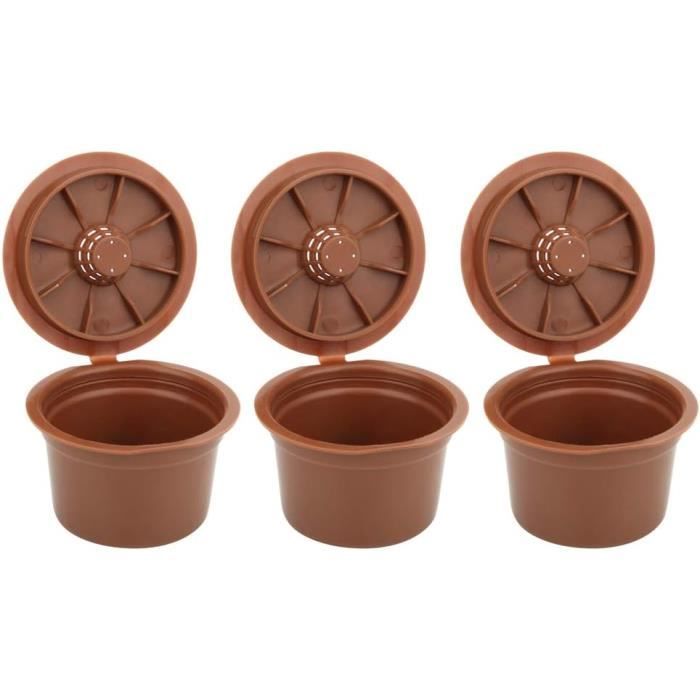 Capsule Café Réutilisable En Inox - Pour Machine à Café - Rouge - 40ml
