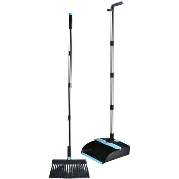 Gusengo Ensemble Balai Et Pelle à Poussière Long Manche Rotatif 180° - Nettoyage Maison Cuisine