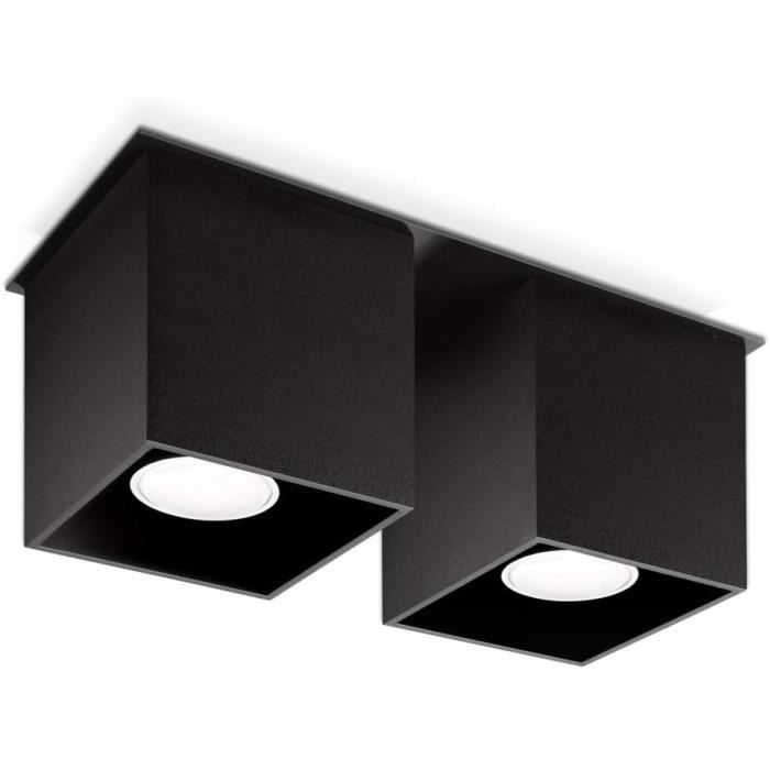Quad 2 Plafonnier | Design Moderne Avec Abat-Jour Rectangulaire ...