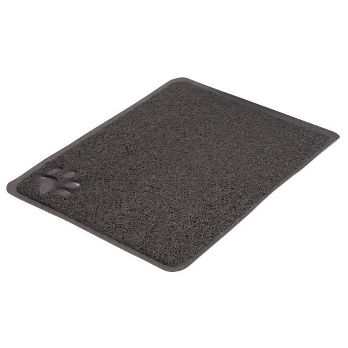 TRIXIE Tapis pour bac à litière PVC - 37x45 - Anthracite - Pour chat