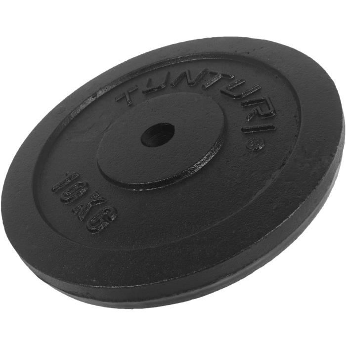 TUNTURI Disque musculation 10kg noir, unité - Cdiscount Sport