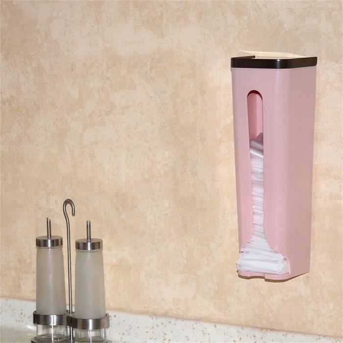 Lot De 4 Supports Muraux Pour Sacs Poubelle - Adhésif, Pas De Perçage - Pour Ranger Rouleaux De Sacs Sous L'évier, Dans Le Placard - 2