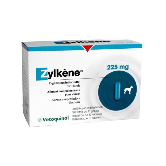 Complément alimentaire - Vetoquinol - Zylkene Chien 225mg - Moyen - Adulte Complément alimentaire - Vetoquinol - Zylkene Chien 225mg - Moyen - Adulte