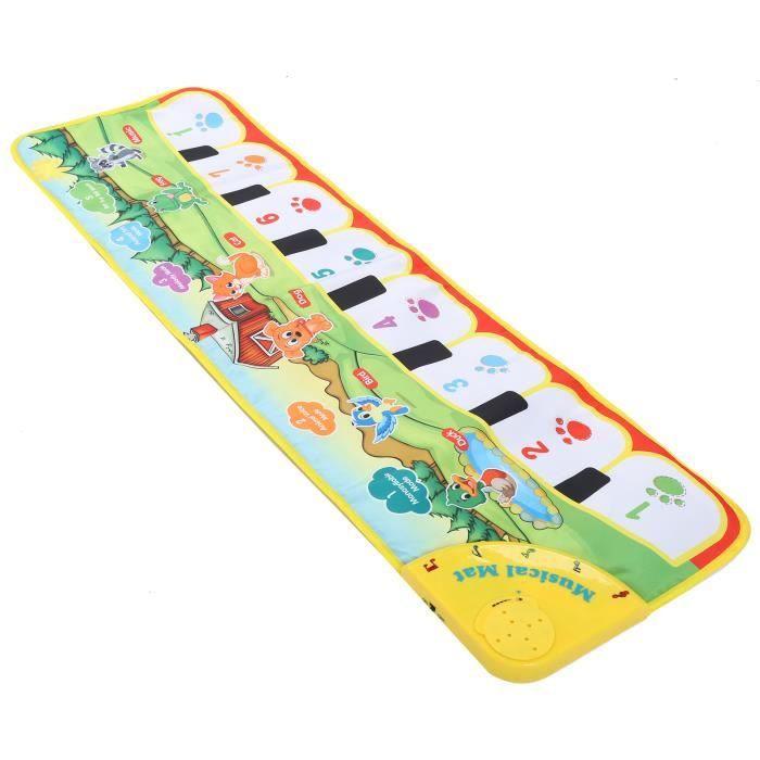 Tapis Musical Bébé 1 An – Piano Et Batterie 2-en-1 Avec 6 Animaux Marins – Jouet éducatif 1-3 Ans – Cadeau Noël Anniversaire