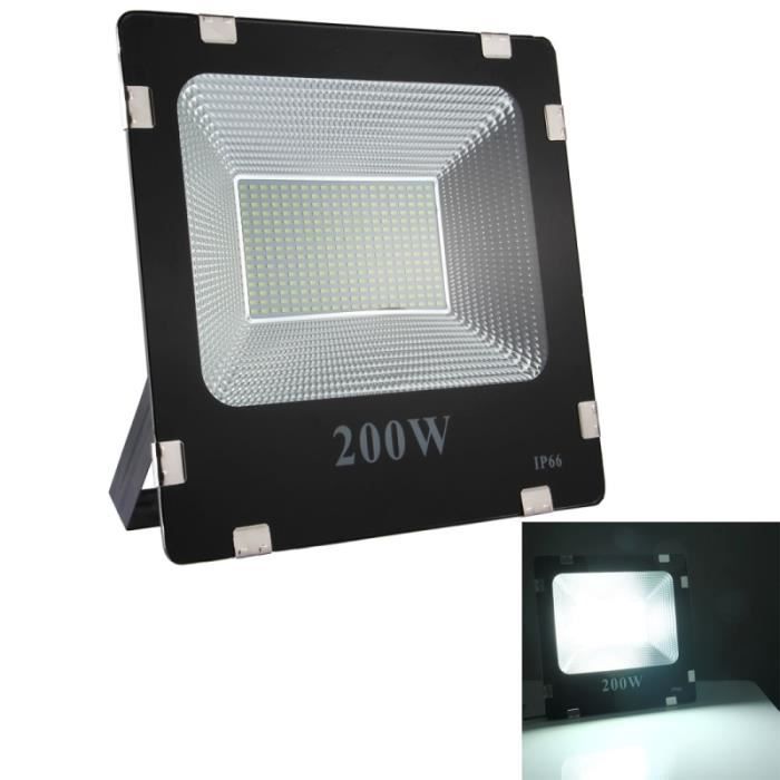 Projecteur LED 200W 300 SMD 5730 16000 LM IP66 imperméable à l'eau AC  170-265V lumière blanche - Cdiscount Maison