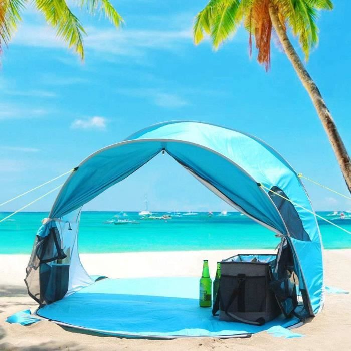 Wolfwise Parasol Plage Pop Up Abris De Plage Upf 50 Tente De