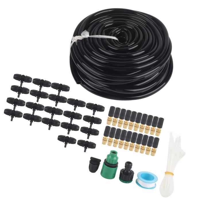 Lot 100 Buses Irrigation Goutte à Goutte 360° Réglables - Tête D'Arrosage Avec Raccord Pour Tuyau 4-7mm
