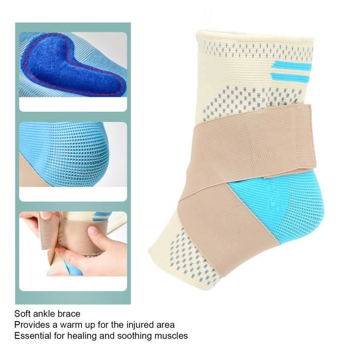 Support De Cheville Compression Néoprène Enfant - Velcro Réglable, Pour Sport, Soulagement Douleur, Tailles S/M