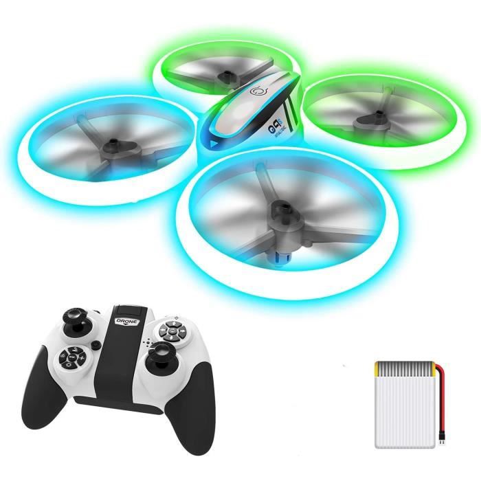 Drone Enfant Mini RC – 3 Batteries, Mode Sans Tête, Retournement 3D, Sécurité Hélices