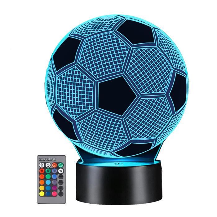 Magiclux Football Veilleuse Pour Enfants, Lampe De Football Dimmable 16 Couleurs Avec