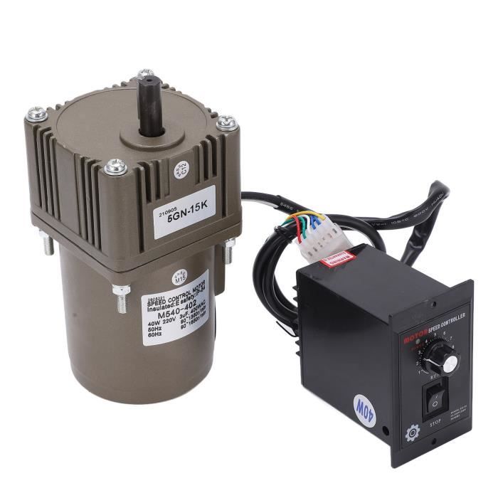 Moteur Asynchrone Monophasé 220V 90W - Vitesse Réversible Et Réglable - Couple élevé Pour Machines Outils, Transport, Textile
