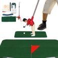 Fdit Jouet de golf pour enfants Kit de Jeu de Mini Golf Intérieur Jouet de Golf avec Coussin Putter Balle Chaises pour Enfants-1
