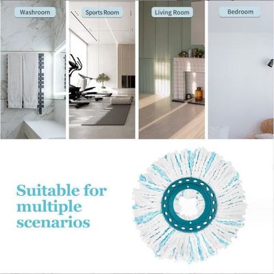 vhbw 2x Serpillères compatible avec Leifheit Clean Twist Disc Mop