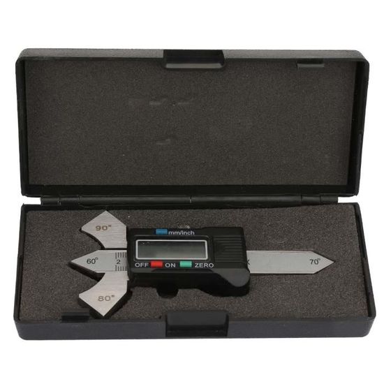 Jauge de soudage numérique 20 mm Outil d'inspection de soudure avec écran LCD pour mesure de soudure bout à bout de filet