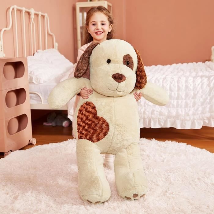 Peluche Chien G?�ant Animal Jouets,78Cm Grand Chiot Mignon Moelleux Peluche Grosse Animaux 
