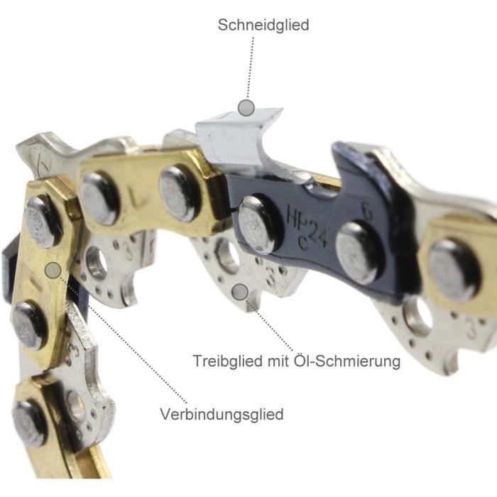 40 Cm Set Di Spada Drive Con 4 Catene A Scalpello 3/8 P 56 TG 1,3 Mm Adatto Per Makita DUC400 - Foto 9