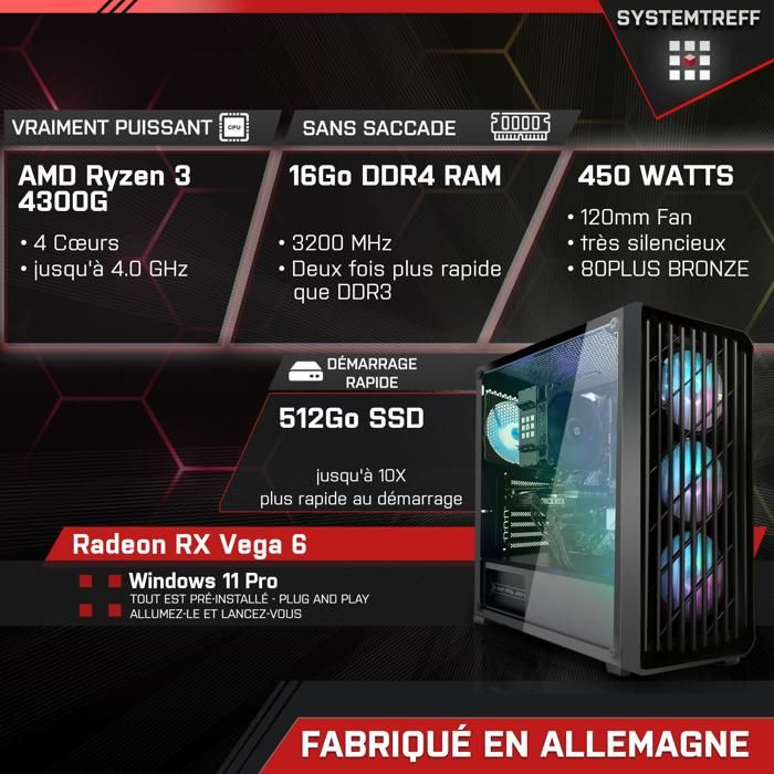 Gaming AMD Ryzen 3 PC Desktops &amp; All-In-One Computers