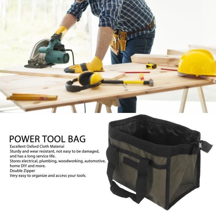 KIMISS Sac De Rangement D'outils Sac à Outils Portable à Roulettes Multifunction En Toile