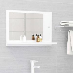 Miroir, Avec étagère, Décoration Murale, Miroir De Maquillage/Salle De Bain, Pour Salle De Bain, Vanité, Salon, Chambre à Coucher, Décoration Murale D'entrée, Support à Crochet/Sup