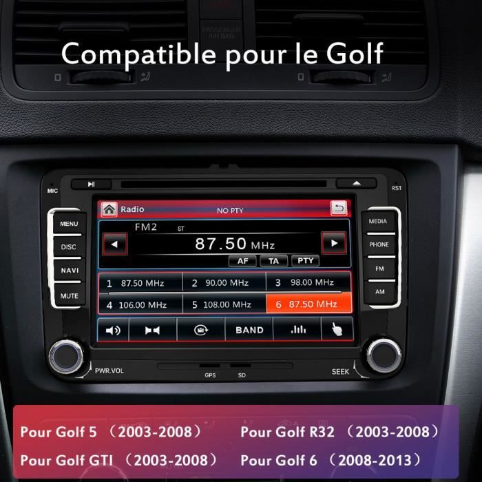Poste radio autoradio CD (modele expo) Volkswagen Audi Skoda Seat original  OEM 5K0035156A pour volkswagen golf 6 VI caddy jetta , au meilleur prix 24  sur Miprixauto DGJAUTO SLU