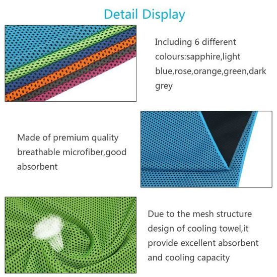 Serviette De Reoidissement, Séchage Rapide, Respirant, Glaciale, Serviette De Sport, 10 Couleurs, Douce, Été, Anti Sol, Exercice, Sport, Serviette À Main, 90x30 Cm, 2024 Du 0,43 € | DHgate