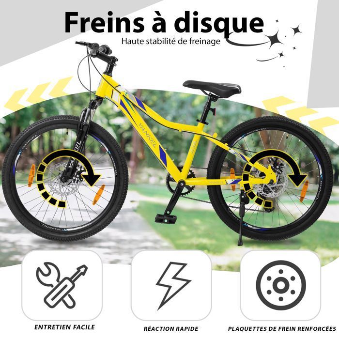 24 Pouces Velo Enfant Vitesse Vélo De Route Enfant 24 Pouces