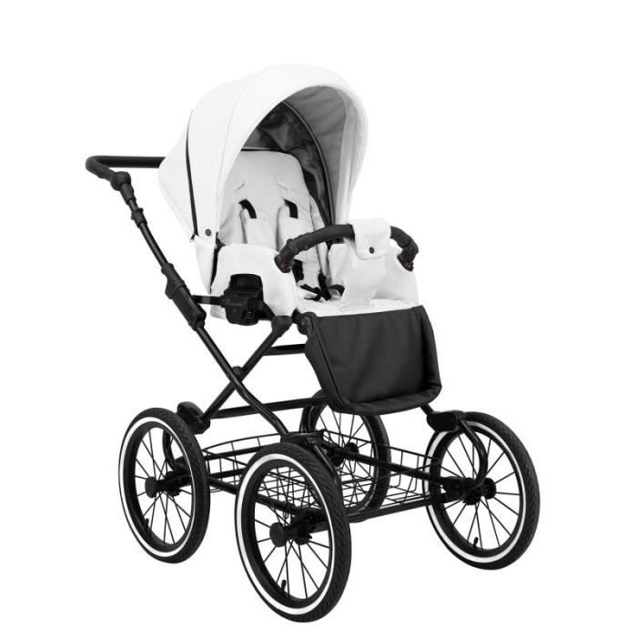 Olenzo Poussette vintage 3 en 1 cosy landau Blanche Cdiscount Puericulture Eveil bebe