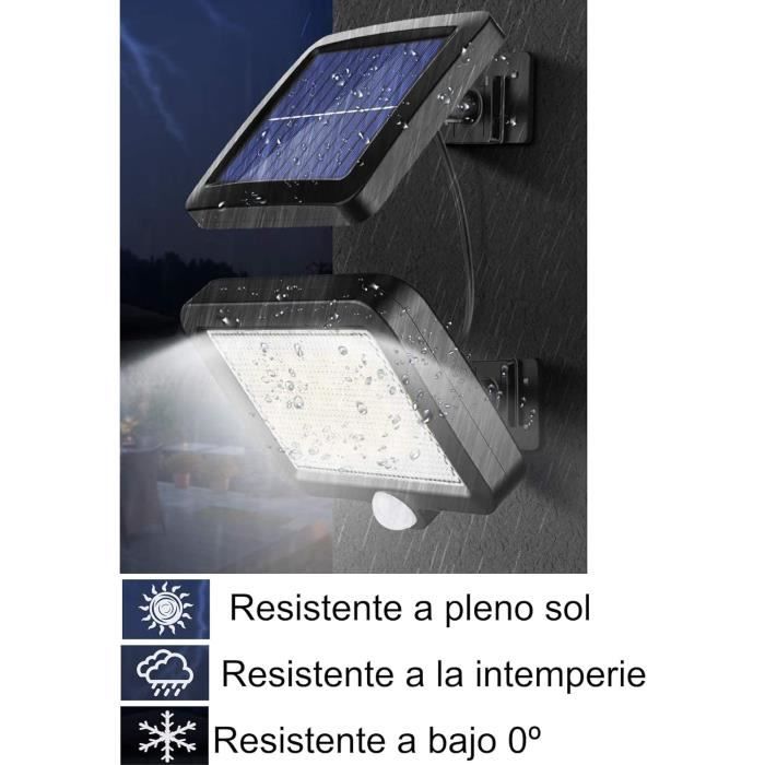 2 Lampes Solaires Détecteur De Mouvement Fonctionne Avec L'énergie Solaire