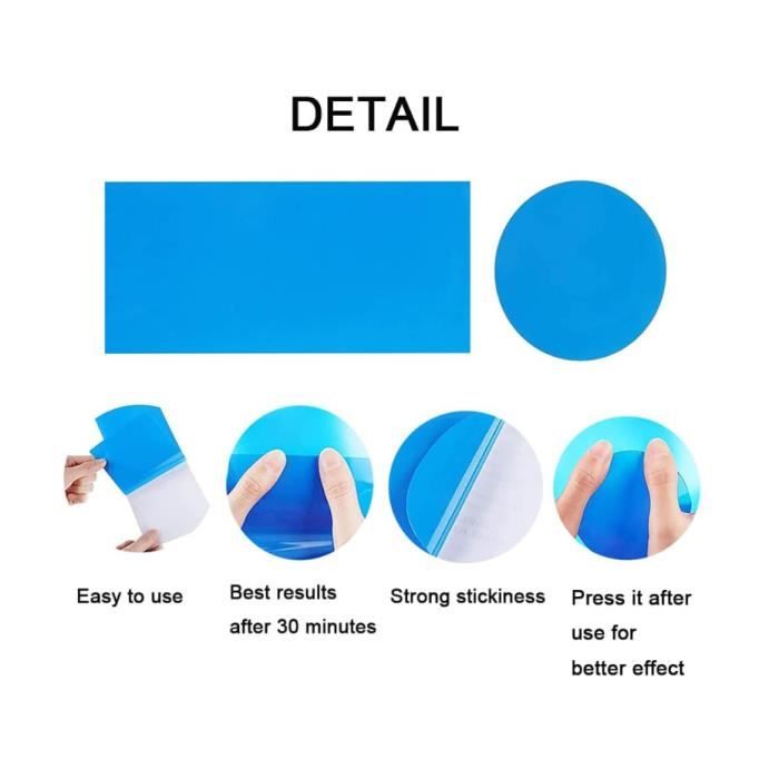 Kit De Réparation Pour Bateau Gonflable – 3 Pièces Patchs PVC Noir, Compatible Kayak, Piscine, Matelas Air – Sans Colle