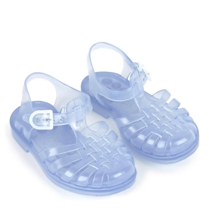 Sandales enfant transparentes en plastique MEDUSE Sun Blanc Fille Blanc Cdiscount Chaussures