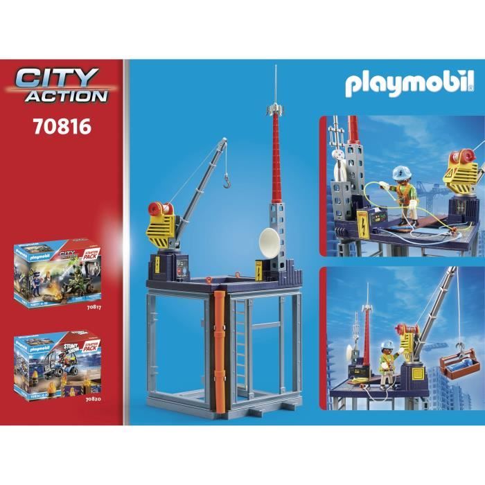 Garage automobile Playmobil City Life - Plateforme élévatrice - Cabriolet  rouge - 153 pièces - Cdiscount Jeux - Jouets