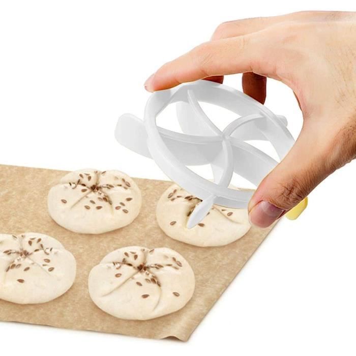 2 pièces Coupe-Patisserie en Plastique Presse a Biscuits de Pate, Tampon à  pain en Forme de Feuille, Rouleaux de Pain Maison Tim207 - Cdiscount Maison