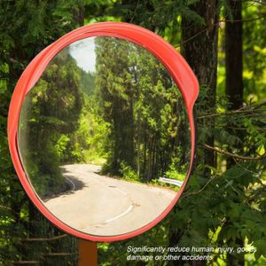 Miroir De Sécurité Convexe Pour Circulation ECD Germany – 2 Tailles Au Choix, Avec Réflecteurs, Fabrication Allemande