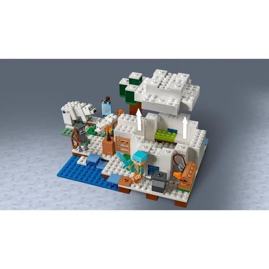 Lego Minecraft L Igloo 21142 Jeu De Construction Cdiscount Jeux Jouets