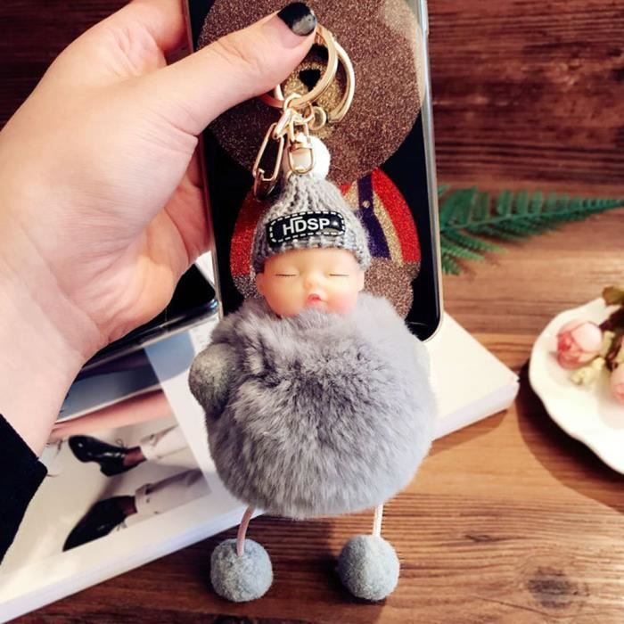 Porte-clés en peluche étoiles mignonnes pour filles, petit jouet, moelleux, doux, sac à dos, pendentif de sac, porte-clés de voiture, accessoires de couinement drôles  36