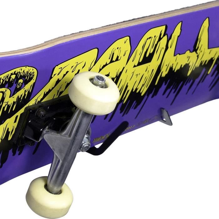 Double Support Mural Vertical pour Skateboard · Élégant et durable