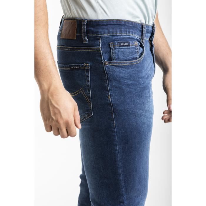 Rica Lewis Jeans RL70 coupe droite stretch bleu stone washed