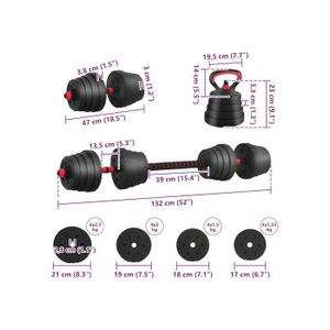 Set D'haltères Réglables 66 Lb - 4 Modes, Home Gym, Musculation (neuf)