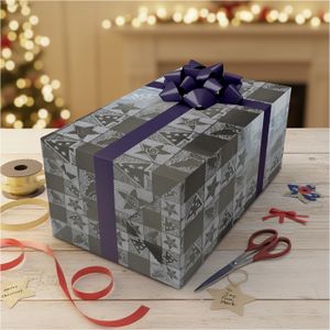 PAPIER CADEAU,Deep blue--Rouleau de papier'emballage de fleurs