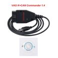 VAG K with CAN K Can Commander 1.4 FTDI OBD OBD2, outil de Diagnostic automobile, câble de Scanner pour Audi- VAG K CAN 1.4-0