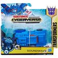 Transformers Cyberverse 1-Step Changer Soundwave Figurine Transformable 10 cm Robot jouet jeux-0