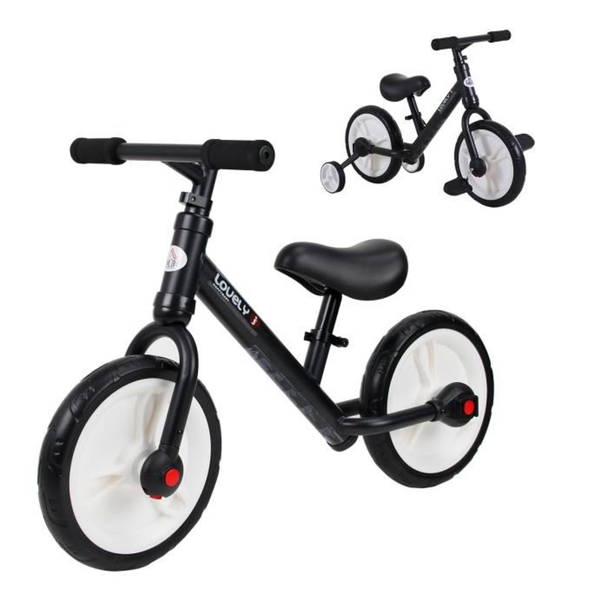 6 ans vélo d'entraînement pour enfants de 2 5 4 Draisienne pour garçons et filles 30,5 cm sans pédales 3 cadre en acier au carbone 